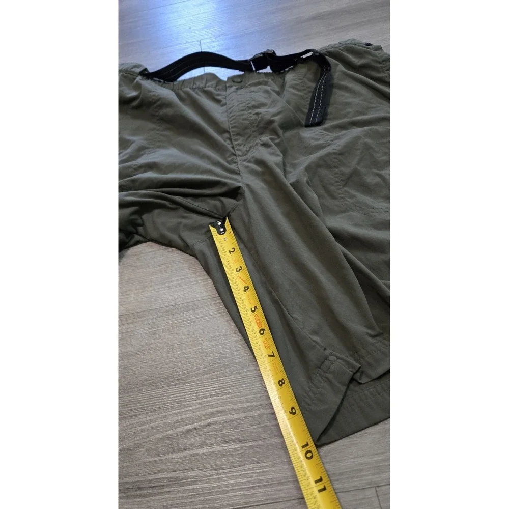 LL Bean Crest Shorts Men's Outdoor Hiking Olive Green Size XL Nylon